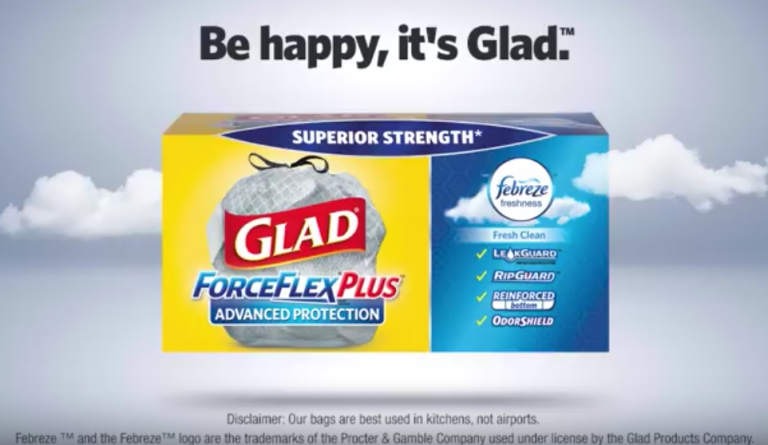 Be Glad You Use Glad Bags